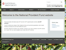 Tablet Screenshot of npf.co.nz